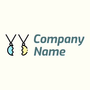 Necklace logo on a Ivory background - Moda & Bellezza