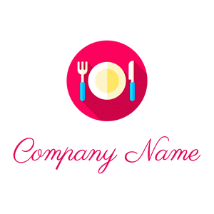 Plate logo on a White background - Alimentos & Bebidas