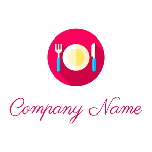 Plate logo on a White background - Cibo & Bevande