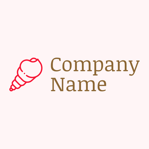 Seashell logo on a Snow background - Abstracto