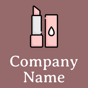 Lip balm logo on a Copper Rose background - Mode & Schoonheid