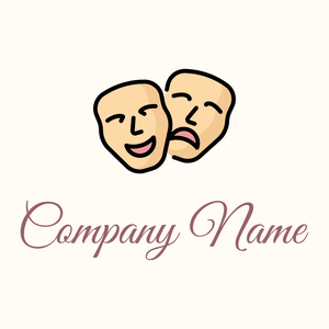 Theatre logo on a Floral White background - Arte & Intrattenimento