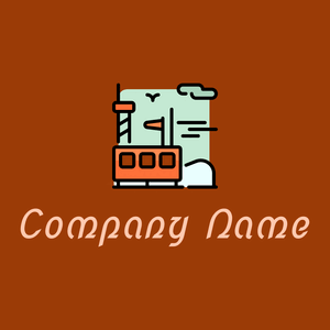 Antarctic on a Rust background - Abstrait