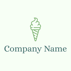 Ice cream logo on a Honeydew background - Nourriture & Boisson