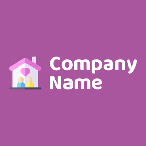 Orphan logo on a Violet Blue background - Niños & Guardería
