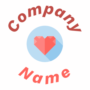 Heart logo on a White background - Abstracto