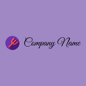 Trident logo on a Cold Purple background - Religión