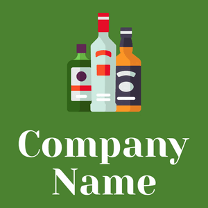 Liquor logo on a La Palma background - Essen & Trinken