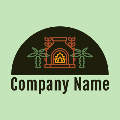 Home and plants logo - Landscaping
