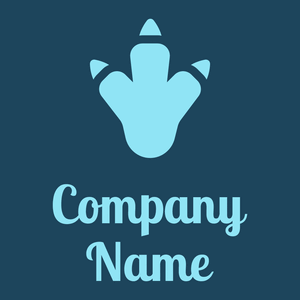 Footprint logo on a Regal Blue background - Animales & Animales de compañía