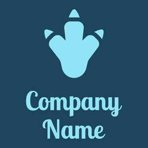 Footprint logo on a Regal Blue background - Tiere & Haustiere