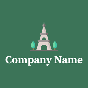 Eiffel tower logo on a Amazon background - Abstrato