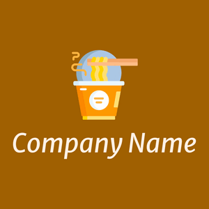 Noodles logo on a Olive background - Eten & Drinken