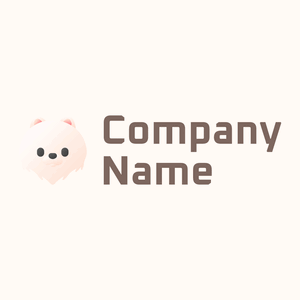Pomeranian logo on a Seashell background - Animaux & Animaux de compagnie
