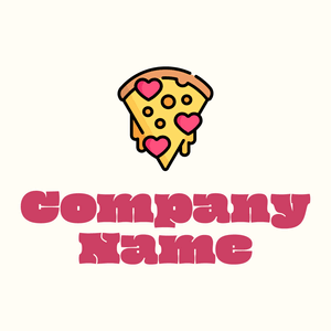 Love Pizza logo on a Floral White background - Alimentos & Bebidas