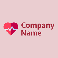 Radical Red Cardiogram on a Vanilla Ice background - Médicale & Pharmaceutique