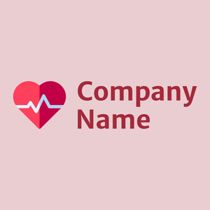 Radical Red Cardiogram on a Vanilla Ice background - Médicale & Pharmaceutique