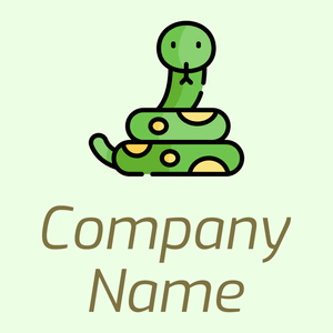 Snake logo on a Honeydew background - Tiere & Haustiere