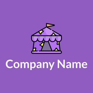 Tent on a Deep Lilac background - Domaine sportif