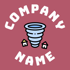 Tornado logo on a Blush background - Paysager