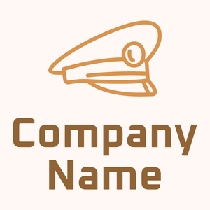 Captain Cap logo on a beige background - Abstracto
