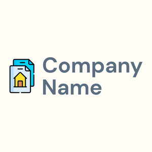 Document logo on a Floral White background - Immobilien & Hypotheken