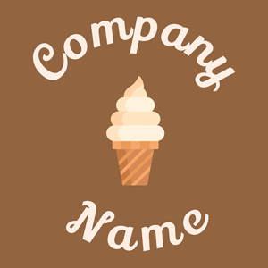 Ice cream logo on a Rope background - Essen & Trinken