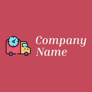 Fast delivery logo on a Fuzzy Wuzzy Brown background - Automotive & Vehicle