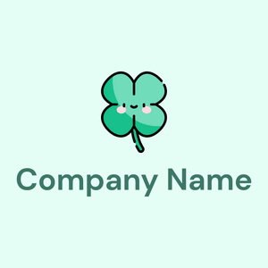 Clover logo on a Light Cyan background - Abstract