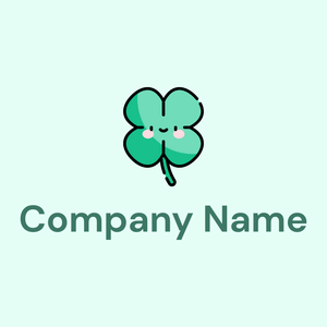 Clover logo on a Light Cyan background - Abstracto