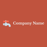 Plumbering logo on a Sunset background - Negócios & Consultoria