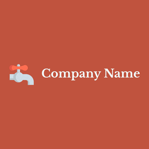 Plumbering logo on a Sunset background - Entreprise & Consultant