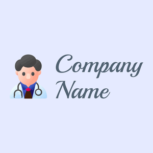 Doctor logo on a Alice Blue background - Medical & Farmacia