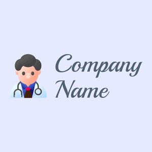 Doctor logo on a Alice Blue background - Hospital & Farmácia