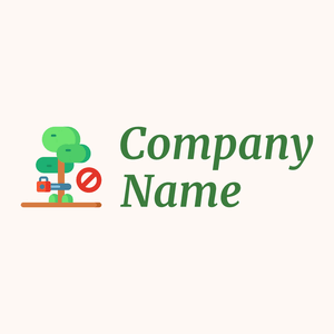 Logging logo on a Seashell background - Segurança