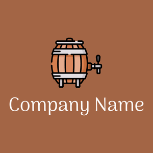 Barrel on a Sepia background - Comida & Bebida