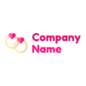 Love Rings logo on a White background - Abstrait