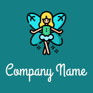 Fairy logo on a Deep Sea background - Abstracto