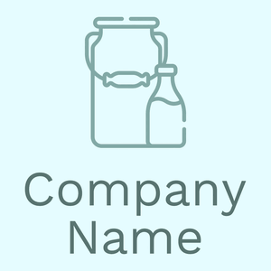 Milk logo on a Light Cyan background - Domaine de l'agriculture