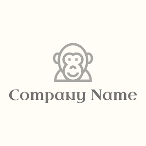 Monkey on a Floral White background - Tiere & Haustiere