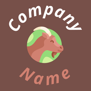 Goat logo on a Spice background - Tiere & Haustiere