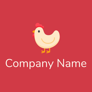 Hen on a Persian Red background - Animali & Cuccioli