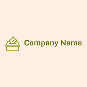 Voting box logo on a Seashell background - Política