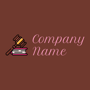 Law logo on a Mocha background - Affari & Consulenza
