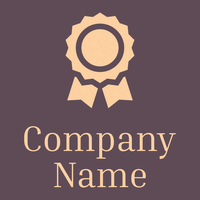 Medal logo on a Liver background - Domaine sportif