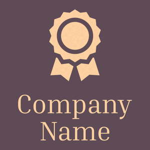 Medal logo on a Liver background - Domaine sportif