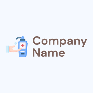 Hand sanitizer on a Alice Blue background - Medical & Farmacia