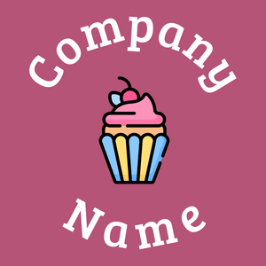 Cupcake on a Royal Heath background - Comida & Bebida