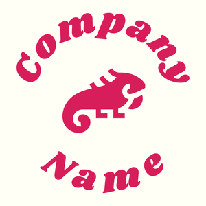 Iguana logo on a Ivory background - Animales & Animales de compañía