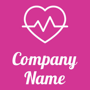 Cardio logo on a pink background - Medical & Farmacia